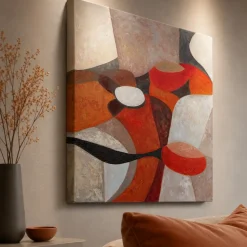 Quadro 120x120 cm danza di forme astratto moderno dipinto a rilievo quadrato