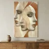 Quadro 50x70 la forza del silenzio tela decorata moderna