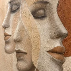 Quadro 50x70 la forza del silenzio tela decorata moderna