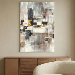 Quadro 60x90 moderno verticale geometrie astratte decorato