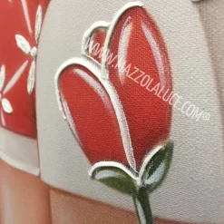 Quadro 122x72 paesaggio romantico colorato innamorati