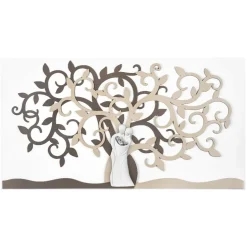 Quadro capezzale bongelli preziosi 80x43 sacra famiglia nocciola