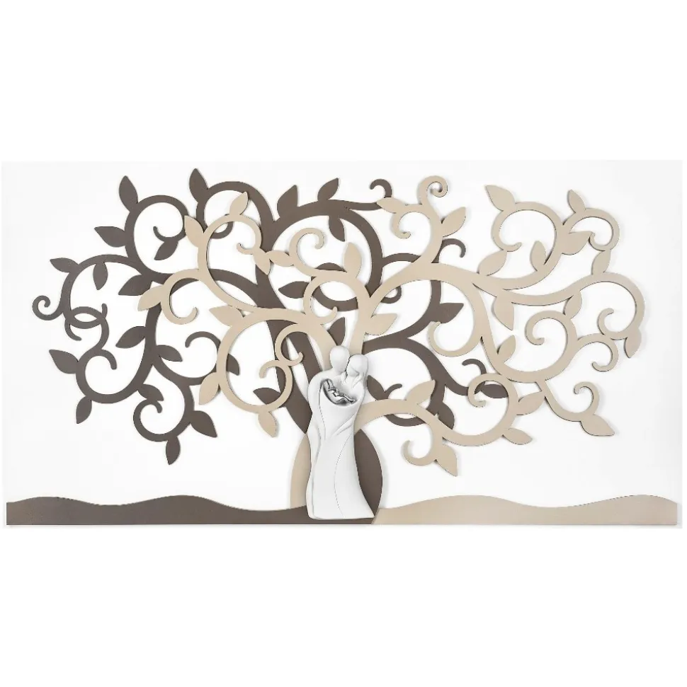 Quadro capezzale bongelli preziosi 80x43 sacra famiglia nocciola