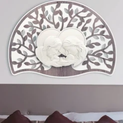 Quadro capezzale rovere sacra famiglia 90x65 capoletto bongelli preziosi