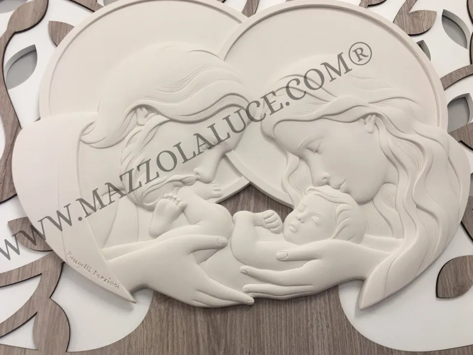 Quadro capezzale rovere sacra famiglia 90x65 capoletto bongelli preziosi