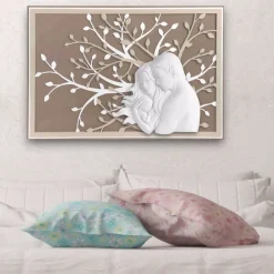 Quadro capezzale 70x48 moderno sacra famiglia bongelli preziosi