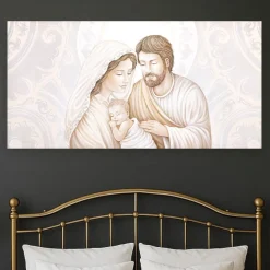 Quadro capoletto sacra famiglia 120x70 capezzale