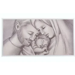 Quadro per camera da letto moderna sacra famiglia bongelli preziosi