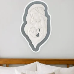 Quadro sacra famiglia capezzale moderno grigio bongelli preziosi