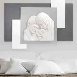 Quadro sacro per camera da letto 52x34 sacra famiglia