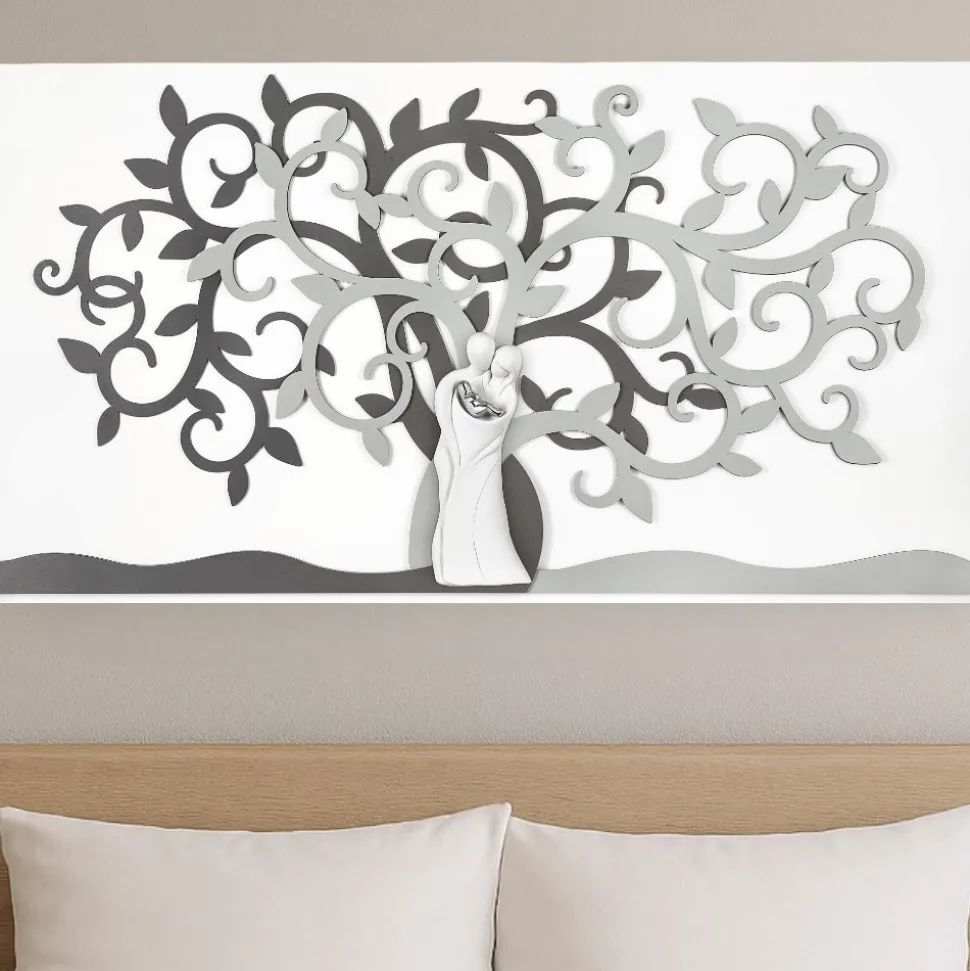 Quadro 110x60 sacra famiglia moderna grigio bongelli preziosi