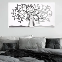Quadro 110x60 sacra famiglia moderna grigio bongelli preziosi