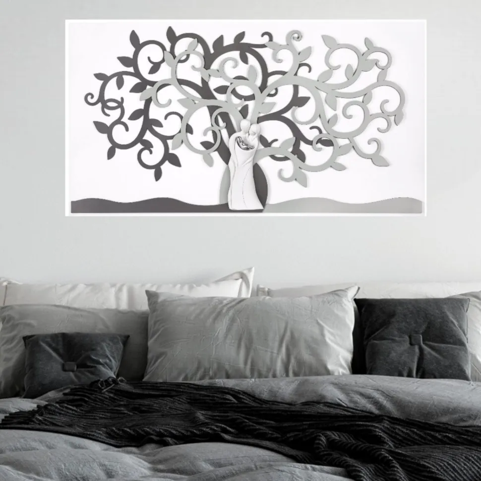 Quadro 110x60 sacra famiglia moderna grigio bongelli preziosi