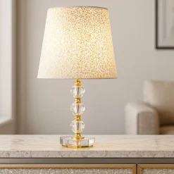 Queen tl1 medium lampada da como' classica di cristallo ideal lux