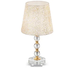 Queen tl1 medium lampada da como' classica di cristallo ideal lux
