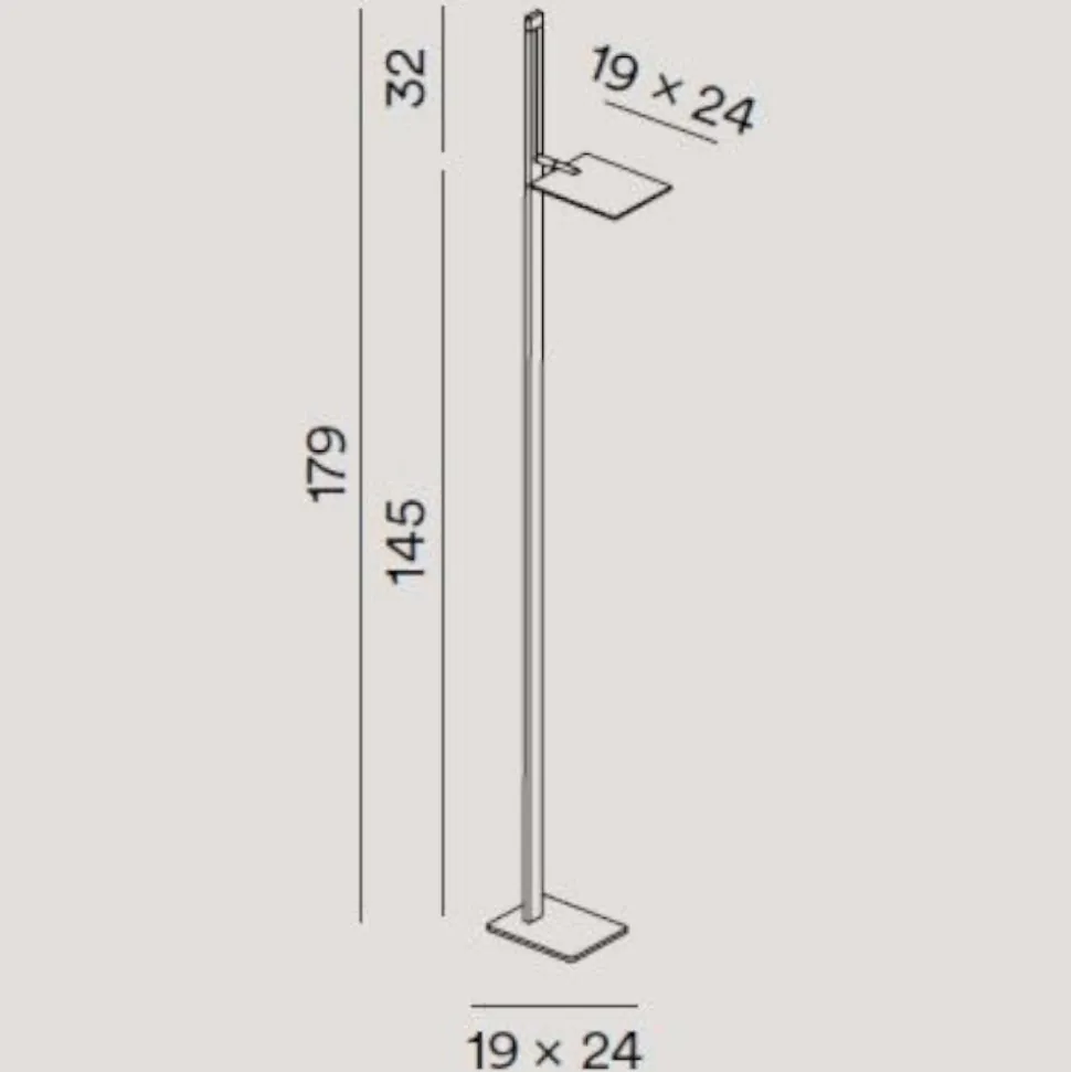 Radiante perenz lampada da terra moderna bianco orientabile led cct