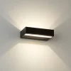Regolo applique led 3000k linea light nera doppia emissione