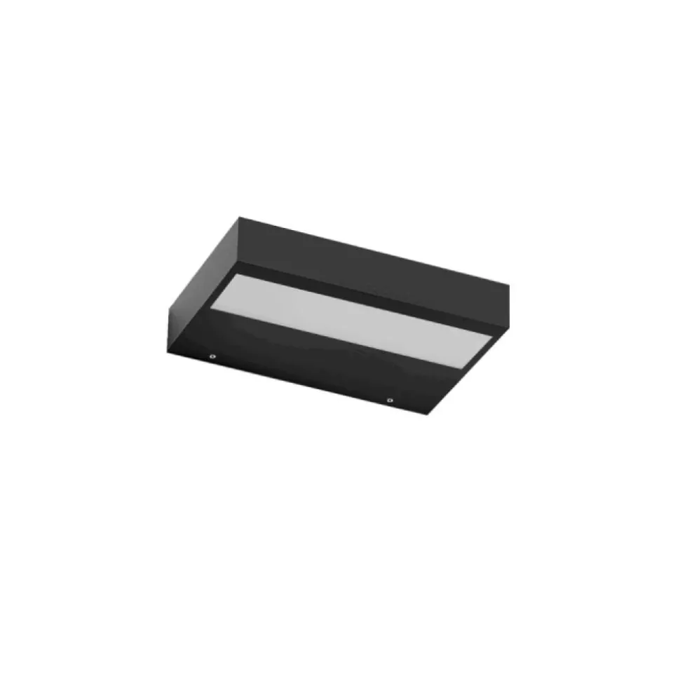 Regolo applique led 3000k linea light nera doppia emissione