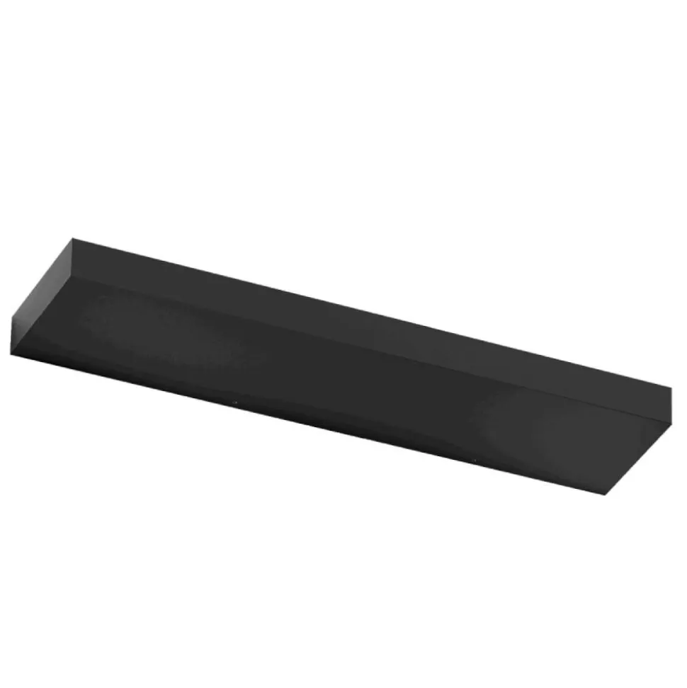 Regolo linea light applique led nera 3000k 61cm mono emissione