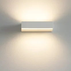 Regolo linea light applique led 26w 3000k da parete bianca 23cm
