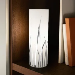 Rivato eglo lampada da tavolo cilindrica in vetro