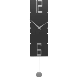 Rock legno nero orologio a pendolo moderno da parete