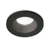 Room-65 fi round ideal lux faretto da incasso led 8w 3000k nero tondo