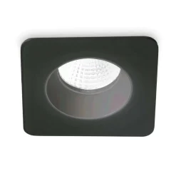 Room-65 fi square ideal lux faretto 8w 3000k quadrato nero 220-240v