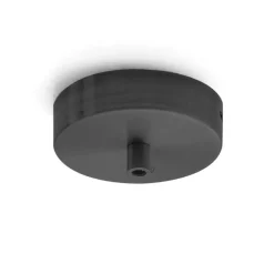 Rosone metallo nero gea luce per sospensione
