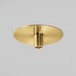 Rosone rotondo metallo oro ottone da incasso gea luce per sospensione