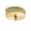 Rosone tondo oro ottone gea luce per lampada a sospensione