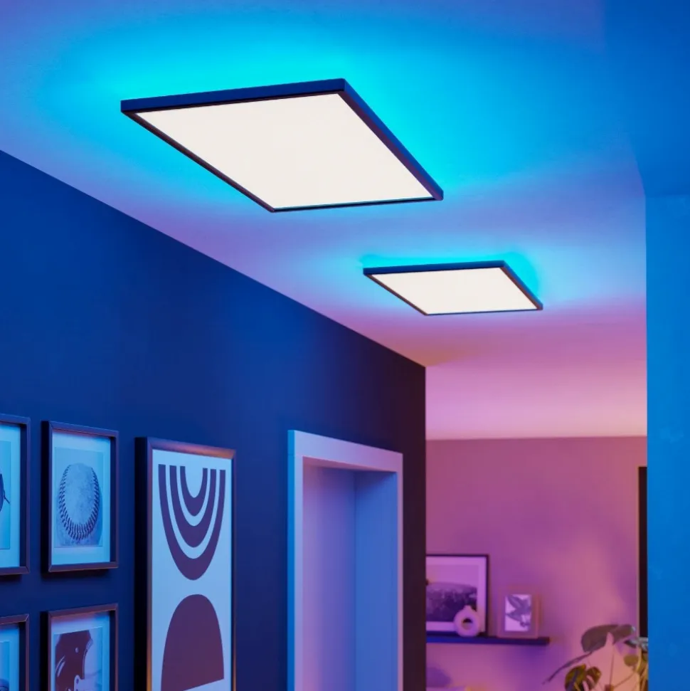 Rovito z eglo plafoniera da bagno controllo remoto led rgb 2700k a 6500k ip44