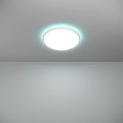 Rovito z eglo plafoniera da bagno tonda bianca led rgb 2700k a 6500k ip44