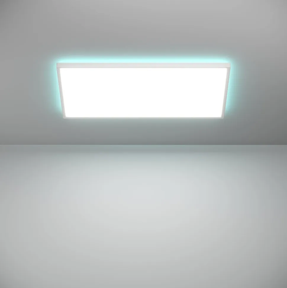 Rovito z eglo plafoniera da bagno rettangolare led rgb 2700k a 6500k ip44