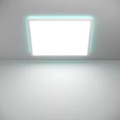 Rovito z eglo plafoniera quadrata da bagno led rgb 2700k a 6500k ip44