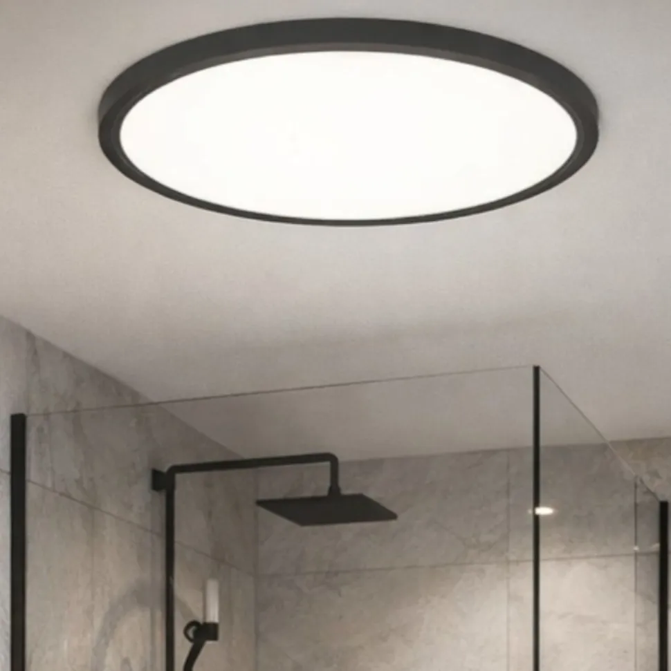 Rovito z eglo plafoniera tonda da bagno moderno led rgb 2700k a 6500k ip44