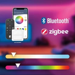Rovito z eglo plafoniera tonda da bagno moderno led rgb 2700k a 6500k ip44