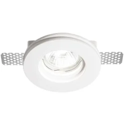 Samba fi round d74 ideal lux faretto di gesso da incasso a soffitto rotondo gu10
