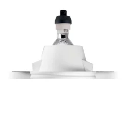 Samba fi round d74 ideal lux faretto di gesso da incasso a soffitto rotondo gu10