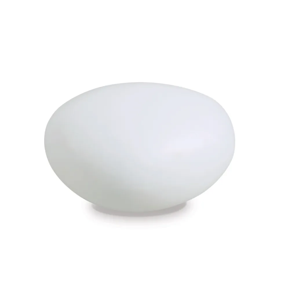Sasso pt1 d25 lampada da terra per giardino esterno bianca ip44 ideal lux