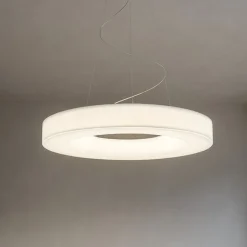Saturn stilnovo grande lampadario moderno led 3000k 115cm dimmerabile