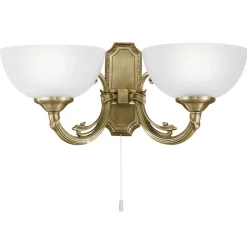 Savoy eglo applique da parete stile classico 2 luci
