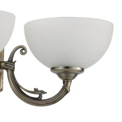 Savoy eglo applique da parete stile classico 2 luci