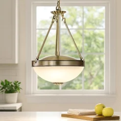 Savoy eglo lampadario da cucina classica paralume in vetro satinato