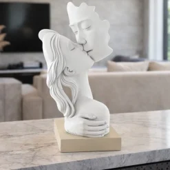 Scultura bacio nocciola bongelli preziosi soprammobile moderno