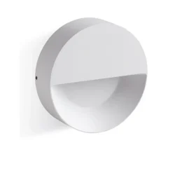 Segnapasso a parete per esterno rotondo bianco led 6w 4000k