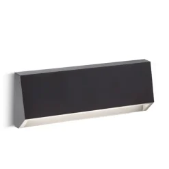 Segnapasso a parete per esterno led 4w 4000k squadrato grafite
