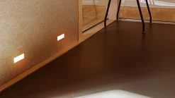 Segnapasso a scomparsa per interni led 2,2w 3000k da incasso cristaly gesso