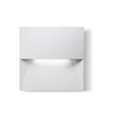 Segnapasso bianco da esterno per incasso a parete led 8w 4000k