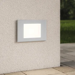 Segnapasso bianco per esterno da incasso a parete led 3w 3000k